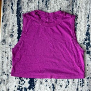 Lululemon All Yours Cropped Cotton Tank Top